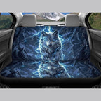 KEIAHUAN Lightning Wolf Car Seat Covers Front Back Auto Front Bucket Seat Covers Rear Split Bench Seat Cushion Pads Vehicle Seat Covers Fit Most Vehicle Truck,SUV