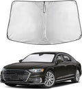 EcoNour Windshield Sunshade Compatible for Audi A8 Model 2019-2024 2025 2026, Sun Visor for Front Windshield & Window Sun Shade Cover, UV Heat Blocker & Protector, Car Accessories