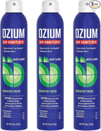 Ozium 8 Oz. Air Sanitizer & Odor Eliminator for Homes, Cars, Offices and More, Country Fresh Scent, Pack of 3