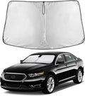 EcoNour Windshield Sunshade Compatible for Ford Taurus 2013-2017 2018 2019, Sun Visor for Front Windshield & Window Sun Shade Cover, UV Heat Blocker & Protector, Car Accessories