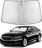 EcoNour Windshield Sunshade Compatible for Ford Taurus 2013-2017 2018 2019, Sun Visor for Front Windshield & Window Sun Shade Cover, UV Heat Blocker & Protector, Car Accessories