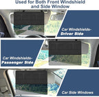 NAZZO Car Visor Extender Sun Blocker, Polarized Sunvisor Extension with Removable Magnetic PC Lens, Anti Glare Car Visor Extended for Safe Driving, Universal for SUV, Family Automotive, Black