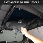 Car Sunroof Organizer Bag Compatible with 2024 2025 Hummer EV Hardtop Roof Panel Storage Bag Waterproof Foldable Multi-Function Car Rooftop Carrier Sunroof Storage Bags (Front Right Side)