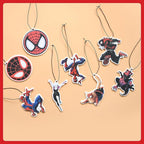 Pounchi Cartoon Hero Car Air Freshener Cards (8 Pack Refreshing Ice Scent) Cool Cartoon Accessories for Car Interior Hanging Gift Rearview Pendant Supplies