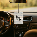 Rustic Animal Mountain Car Air Freshener 4 Pcs, Vintage Deer Bear Wolf Elk Mountain Air Freshener Hanging for Cars Books Closet Drawer, Animal Lover Gifts Car Accessories for Women Men