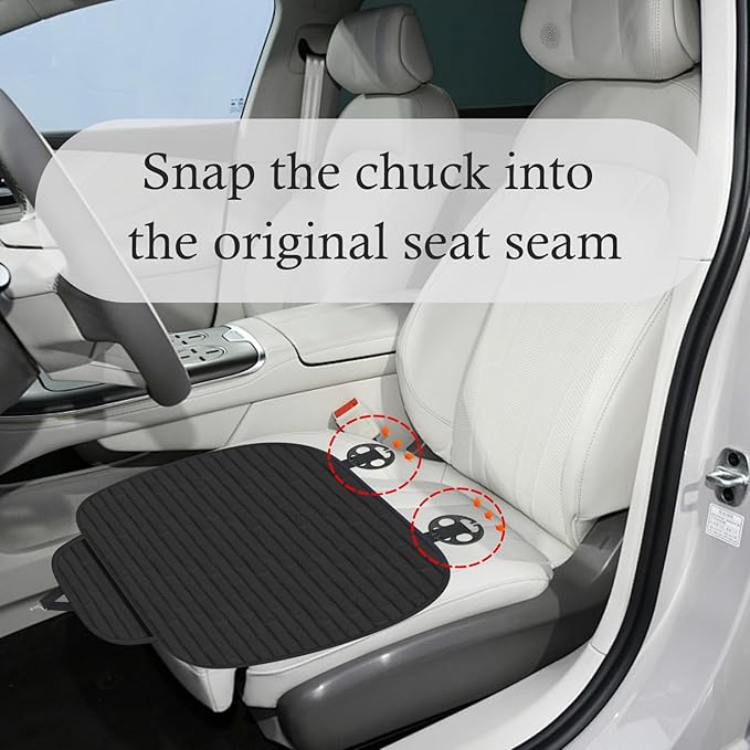 Car Seat Covers Front Seats,Non-Slip & Breathable Car Front Seat Cover with Lattice Design,Universal Bottom Seats Covers for Cars with Storage Pockets Cars Interior Accessories (Front Seat Cover)