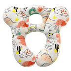 Baby Travel Pillow, Infant Kid's Cushion Soft and Skin Friendly for Car Seat, Pushchair and Stroller (Red Dinosaur)
