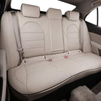 EKR Camry Seat Covers for Toyota Camry XLE, XSE 2018-2024(Not for Hybrid) Waterproof Leather Car Seat Cover Full Set for Trucks SUV-Faux Leather (Beige)