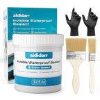 Invisible Waterproof Sealant, Water- Based, Clear Waterproof Coating, Transparent Glue Anti-Leakage Agent for roof & Walls, Indoor and Outdoor Liquid Paint Adhesive (32 floz)