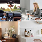 12 Pack Car Air Freshener & Refills, 6-Scent Hanging Air Freshener Diffuser Set -Each(8ml +20ml Refill), Essential Oil Diffuser With Refill Bottles, Reusable Car Fragrance Decor Accessories
