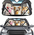 GENANY Cute Hamster Windshield Sun Shade for Car SUV Truck (55x30 Inches),Sun Shade Windshield, Shades for Front Windows, Xmas Auto Gift, Spring Car Decor