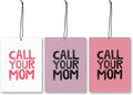 Mancheng-zi Funny Call Your Mom College Dorm Air Freshener 3Pcs, Back to School College Girls Gifts Air Freshener Hanging for Dorm Cars Closet Drawer or Books, Funny Pink Dorm Decor