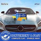 Clay Bars Kit, 6 Clay Bars & 20 PCS Lubricant Tablets, Complete Car Detailing Kit, Spray Bottle, Disposable Gloves and Microfiber Towels for Car Detailing Cleaning