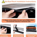 Roof Bag, Waterproof Soft Car Top Carrier Without Rack, 15 Cubic Feet Cargo Carrier for Top of All Vehicles with/Without Rack, Includes Anti-Slip Mat, 4 Door Hooks, Luggage Lock, Storage Bag