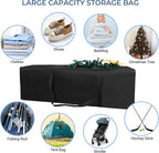 COOLBEBE 60" Sports Duffle Bag - 332L Extra Large Travel Duffel Luggage Bag with Upgrade Zipper, Sturdy & Water Resistant Long Duffle Bag for Camping Moving (Black 60inch)