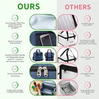 Iknoe Large Cooler Bag Collapsible 24 Can Insulated Bags Leakproof Lunch Cooler Tote with Multi-Pockets for Adult Insulated Thermal Bag for Beach, Picnic, Office Work(Blue)