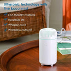Car Diffuser Humidifier USB Aromatherapy Essential Oil Air Freshener USB Cool Mist Mini Portable Diffuser for Car Home Office Bedroom (White)