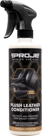 PROJE' Premium Car Care Leather Conditioner - Protects, Conditions, and Restores Leather - Automotive Leather Interior Quick Detailer - Long Lasting Formula - 16 oz