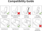 Car Seat Covers Full Set Purple, Luxury Faux Leather Waterproof Non-Slip Women Seat Protector Universal Fit for Most Cars SUVs Trucks Pick-ups,Car Interior Accessories(Purple-Full Set)