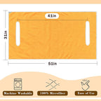 YOKYHOM Golf Cart Seat Covers for 2/4-Seater, Microfiber Seat Towel Blanket, Keeps Seats Cool, Clean & Comfortable, Fits EZGO, Club Car, Yamaha, 51"x31"
