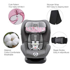Baby Carseat Head Support,Car seat Straps Pillow Support Ban,Stroller Neck Relief Strap Headrest,Slumber Sling Sleep Positioner for Toddler Infants Child Children Kids(Pink Unicorn + Clouds)