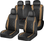 Coverado Car Seat Covers, Seat Covers Full Set, 5 Seats Automotive Seat Cover, Mesh Breathable Seat Protectors, Universal Fit for Most Cars