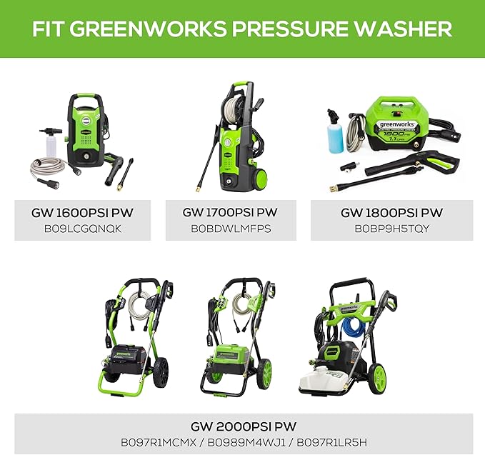 Greenworks 11" Surface Cleaner Universal Pressure Washer Attachment,(Pack of 4)
