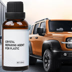 Plastic Parts Crystal Coating, 30ml Car Plastic Plating Refurbishing Agent with Sponge, Great Gloss Protection Car Trim Restorer for Interior or Exterior