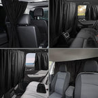 Car Privacy Curtain Universal Car Divider Curtain Between Rear Seat Auto Blackout Curtains Cars Sun Shades Side Window Shades Kit for Travel Camping Nap Sleeping(B)