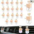 20 Pack Car Air Freshener Diffuser Bottle with Vent Clip Empty Perfume Diffuser Bottle Essential Oil Diffuser Bottles Car Auto Fragrance Ornament Decor
