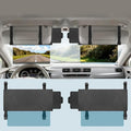 Veharvim Polarized Sun Visor Extender, Upgraded UV400 Car Sun Visor Extension with PC Lens and Side Sunshade,Anti-Glare Visor for Safe Driving,UV-Filtering (No Zipper, Driver Side+Passenger Side)