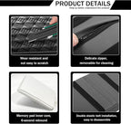 Car Armrest Cushion, 12.2"×8.3" Leather Auto Memory Foam Center Console Pad with Storage Pocket, Waterproof & Anti-Scratch Elbow Pillow Armrest Seat Box Protector, Universal Fit (Black)