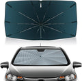 Autorder Windshield Sun Shade Umbrella for 2015-2020 Honda Fit Accessories,Upgraded Ice Crystal Material,Easy Setup Umbrella Sunshade for Car Windshield,100% Sun Blocking