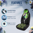 GENANY Evil Queen Car Seat Covers Set of 2, Breathable Front Seat Covers for Truck Sedan SUV, Movie Themed Car Accessories, Witchy Gift for Women Men