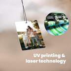 Custom Air Fresheners with Pictures - Personalized Double Sided Photo Text Air Fresheners for Car Wardrobe Bathroom Decor Hangings