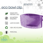 Fresh Products Eco Bowl Clip Air Freshener Versatile Design Toilet Freshener Trash Freshener Chemical Free Natural Oils Discreet Lasts 30 Days Made in the USA Fabulous 12 pk