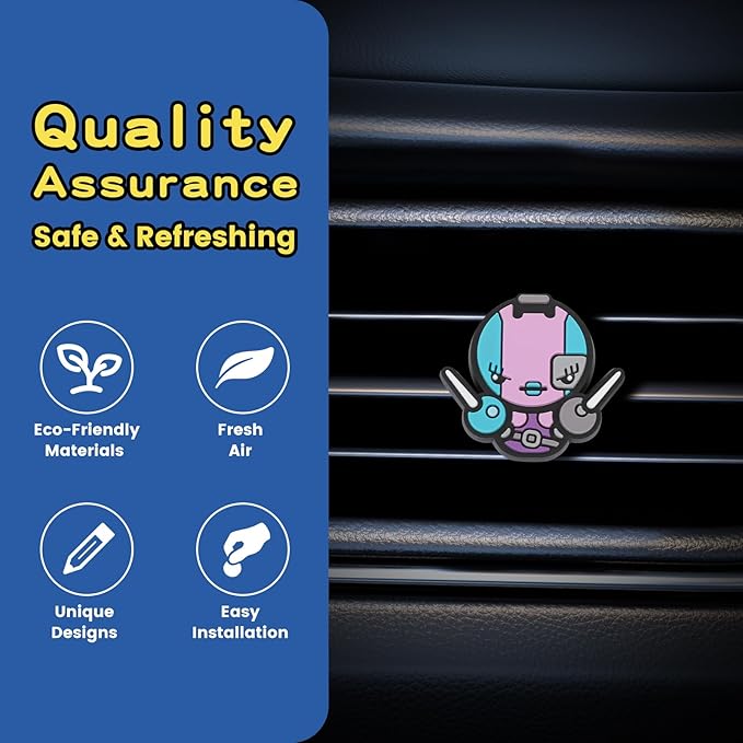 Air Vent Decoration - Cute Super Hero Decorative Vent Clip for Cars, Bedroom or Office [Nebula]