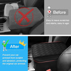 FIILINES Center Console Cover for Toyota 4Runner 2010-2024, Armrest Cover Pad Cushion 4Runner Accessories Armrest Cover Anti-Scratch Black