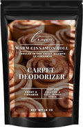 Lapew Warm Cinnamon Roll Carpet Deodorizer Powder - Pet Safe Freshener for Vacuuming | Scented Odor Eliminator for Home | 16 oz