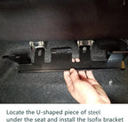 Car Bracket, Car Child Safety Seat Belt Bracket Mount Base ISOFIX Interface Mount Bracket Car Seat Restraint Anchor Mounting Kit Replacement for FIT GK5 2013-Now Right Side (Co-Pilot Rear Seat)