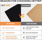 HEYTRIP Large Trunk Organizer With Built-in Leakproof Cooler Bag, 2 Tie-Down Straps, 4 Removable Dividers, Foldable Cover, Built with 2mm PE Board, Gray