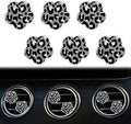 6 Pcs Flower Air Vent Clips, Cute Sunflower Flower Car Air Fresheners Vents Clips Funny Car Diffuser Vent Clips Car Interior Decor Charm Cute Car Accessories Car Decoration for Women (Black)