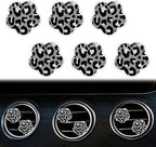 6 Pcs Flower Air Vent Clips, Cute Sunflower Flower Car Air Fresheners Vents Clips Funny Car Diffuser Vent Clips Car Interior Decor Charm Cute Car Accessories Car Decoration for Women (Black)
