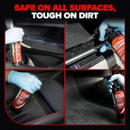 Carfidant Ultimate Car Interior Cleaner - Professional Stain and Odor Remover for Leather, Fabric, Carpet - Tesla Safe, Pet & Kid Friendly - Works on All Interior Surfaces - 18oz + Microfiber Towel
