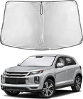 EcoNour Windshield Sunshade Compatible for Mitsubishi Outlander Sport 2011-2024 2025 2026 (Not Fit for Outlander) Sun Visor for Front Window Sun Shade Cover, UV Heat Protector, Car Accessories