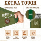 Don’t Die in The Woods - Emergency Sleeping Bag with Hood - Made with Extra Thick Thermal Mylar - 10 Essentials Hiking Camping Blanket, Survival Gear Tactical Car Disaster Bug Out First Aid Kits