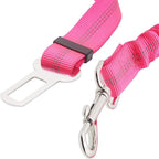 2 Dog Car Harness Seatbelt Seat Belt Leash Travel Accessories Bungee Anti Shock Pet Cat Adjustable Lead Clip Safety Seats Belts Pink