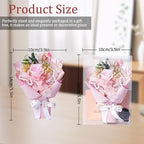 Small Bouquet Car Air Freshener Vent Clips Mini Fresh Flower Bouquet Air Conditioning Outlet Perfume Clip Decoration Essential Oil Diffuser Vent Clip Auto Interior Accessories for Car Decor