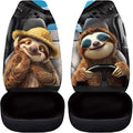 Funny Car Seat Cover Front Seats Only,Sloth Driver Front Bucket Seat Cover Decorative Vehicle Cushion Seat Cover Set,Automotive Accessories Interior Decoration