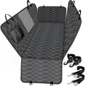Lassie Truck Car Seat Covers, Waterproof Dog Hammock with 2 Seat Belts and Storage Bags, Protectors for F150 F250 Ram 1500 2500 Silverado Sierra Tundra